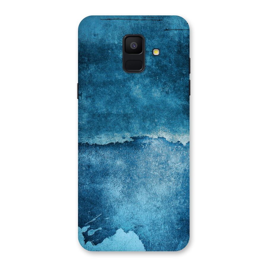 Blue Paint Wall Back Case for Galaxy A6 (2018)