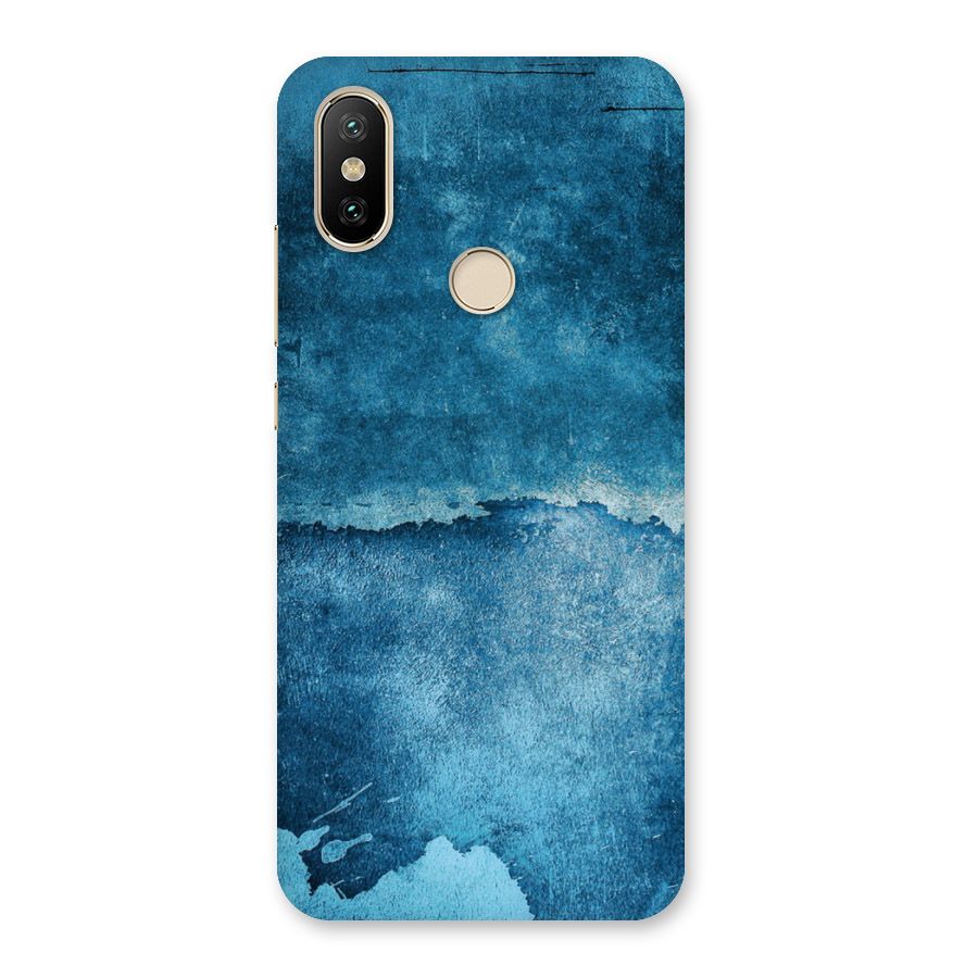 Blue Paint Wall Back Case for Mi A2