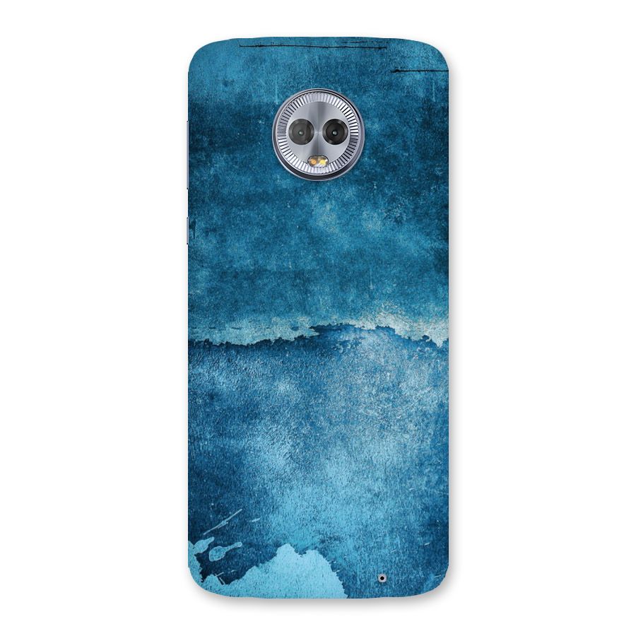Blue Paint Wall Back Case for Moto G6 Plus
