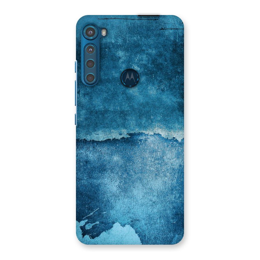 Blue Paint Wall Back Case for Motorola One Fusion Plus
