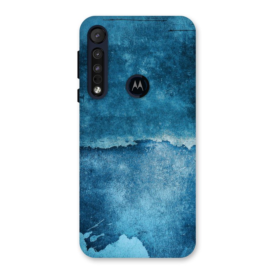 Blue Paint Wall Back Case for Motorola One Macro