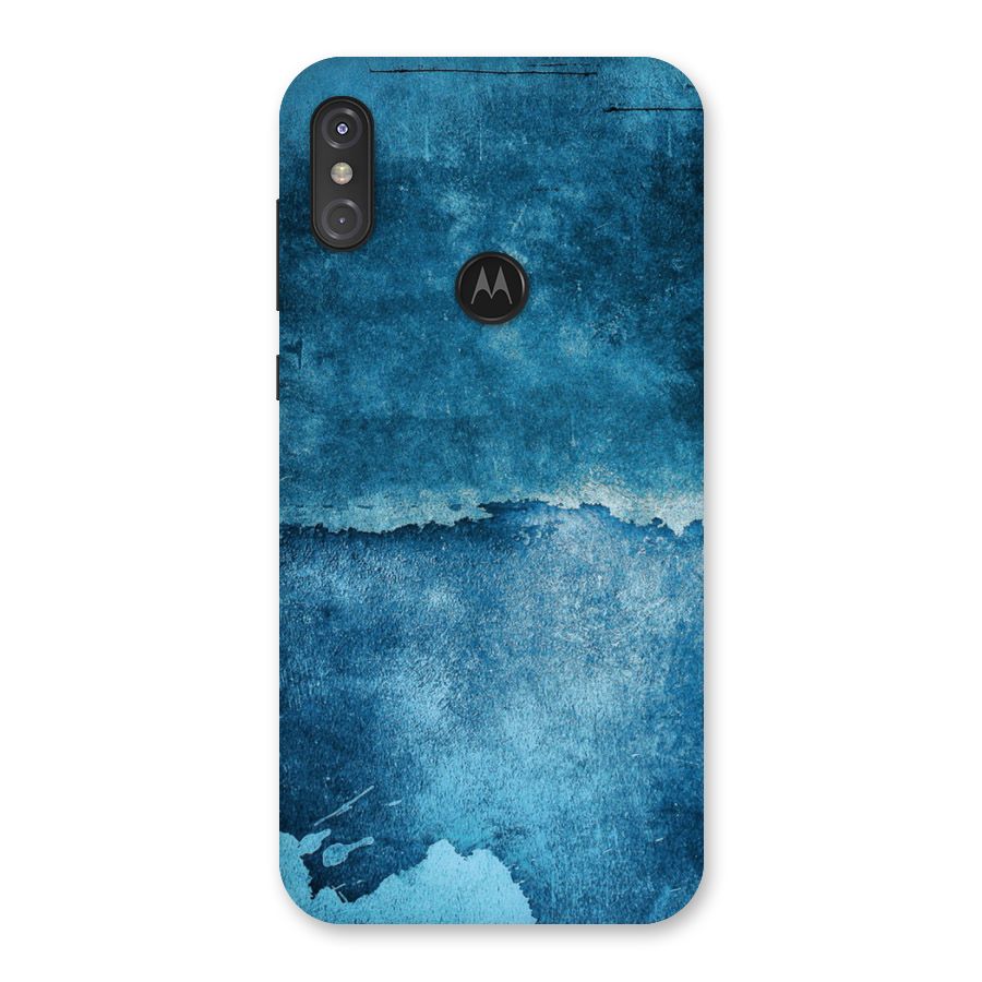 Blue Paint Wall Back Case for Motorola One Power