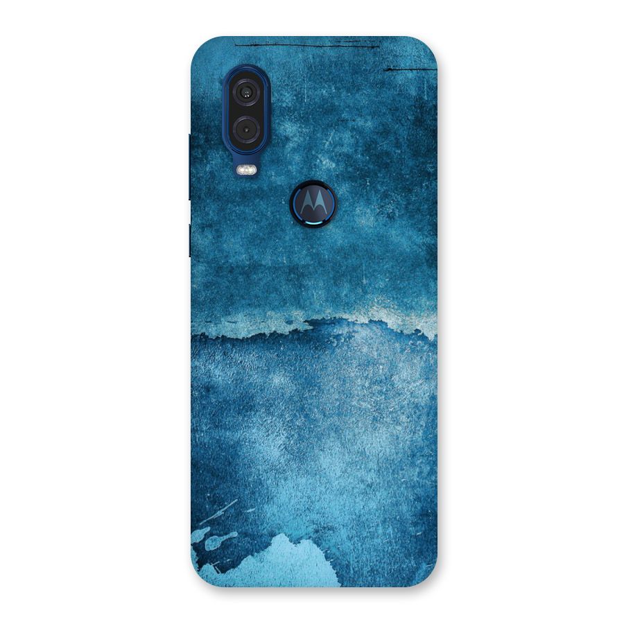 Blue Paint Wall Back Case for Motorola One Vision