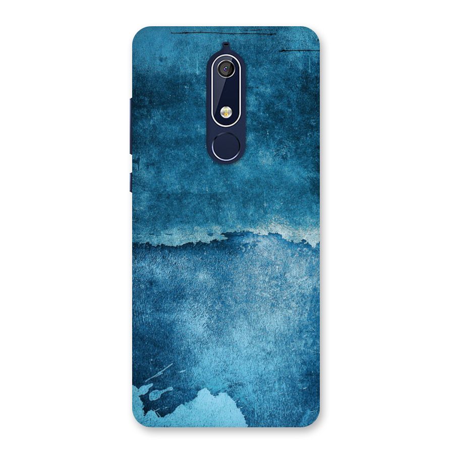 Blue Paint Wall Back Case for Nokia 5.1