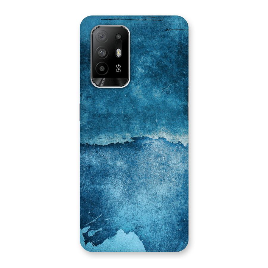 Blue Paint Wall Back Case for Oppo F19 Pro Plus 5G