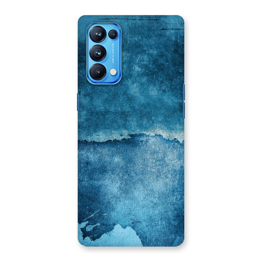 Blue Paint Wall Back Case for Oppo Reno5 Pro 5G