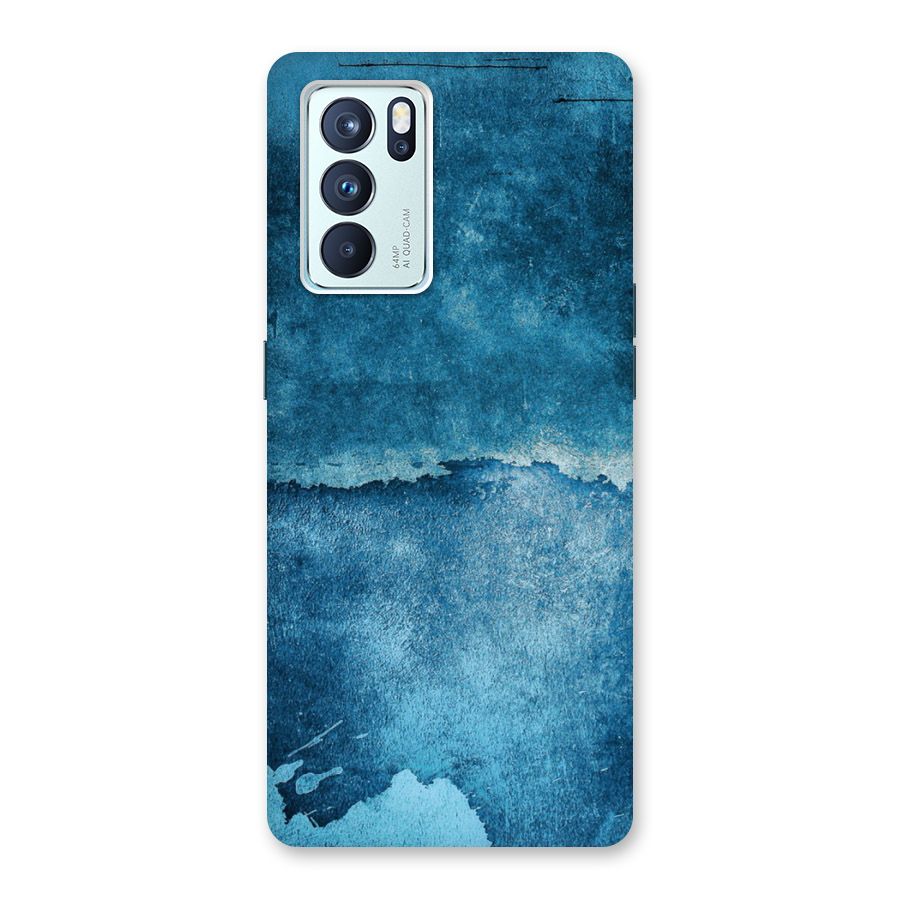 Blue Paint Wall Back Case for Oppo Reno6 Pro 5G