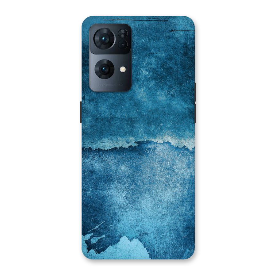 Blue Paint Wall Back Case for Oppo Reno7 Pro 5G