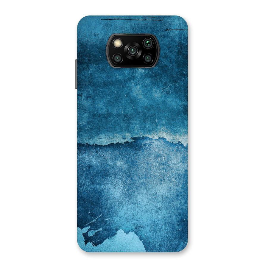 Blue Paint Wall Back Case for Poco X3