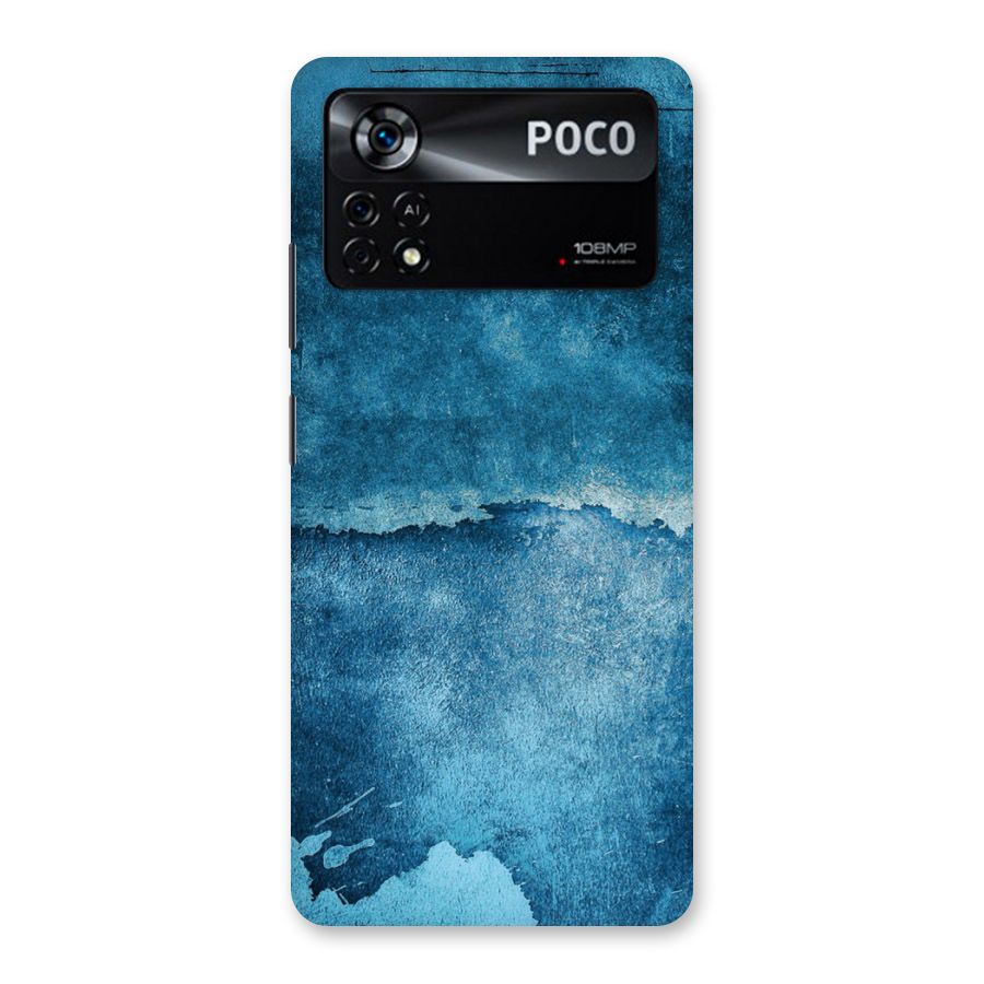 Blue Paint Wall Back Case for Poco X4 Pro 5G