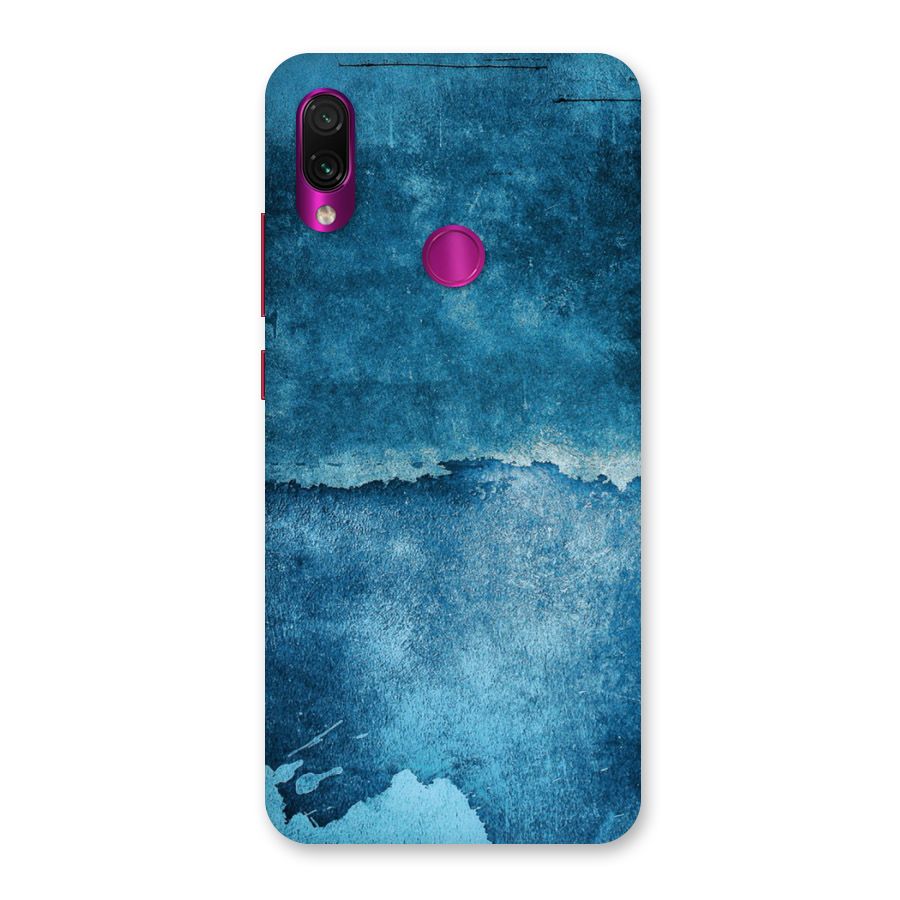 Blue Paint Wall Back Case for Redmi Note 7 Pro