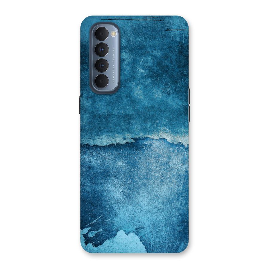 Blue Paint Wall Back Case for Reno4 Pro