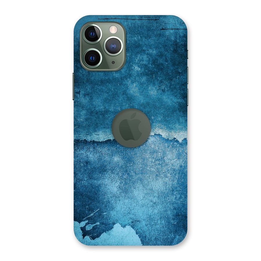 Blue Paint Wall Back Case for iPhone 11 Pro Logo  Cut