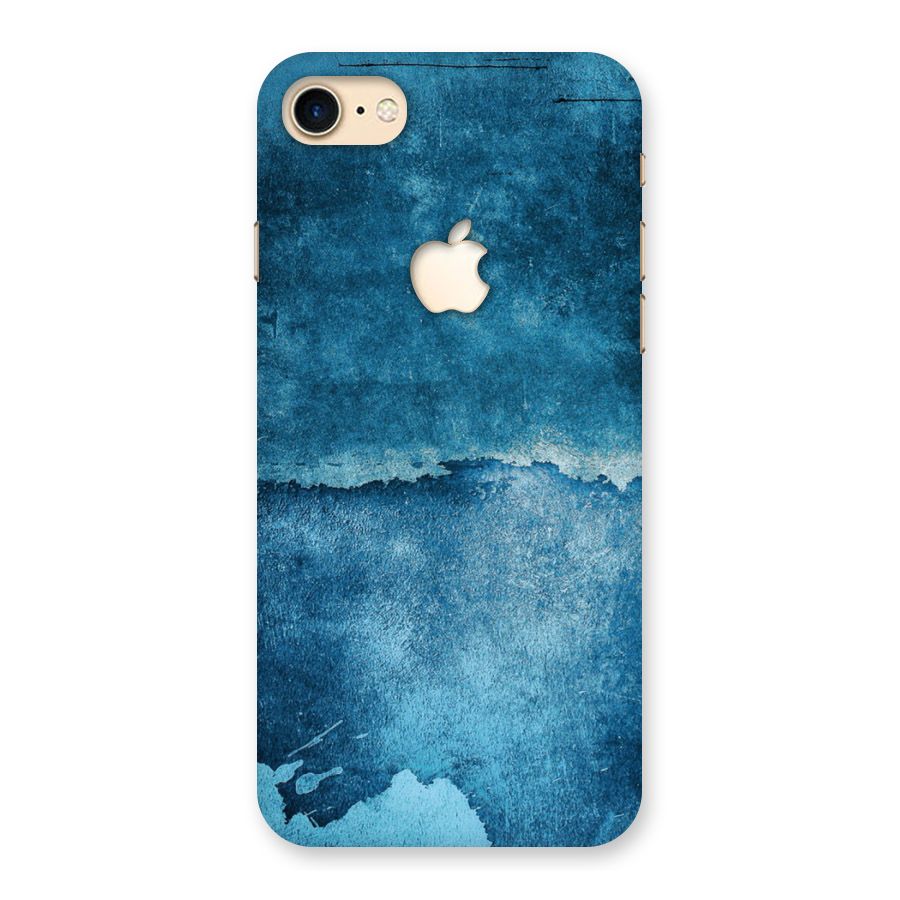 Blue Paint Wall Back Case for iPhone 7 Apple Cut