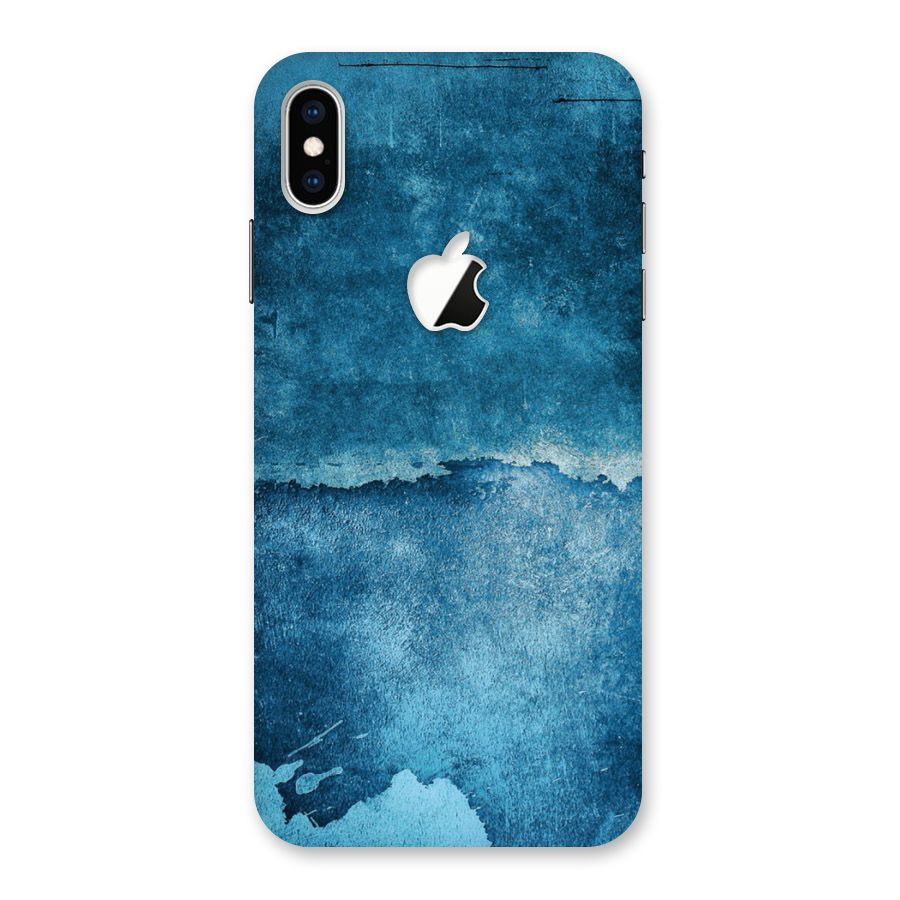 Blue Paint Wall Back Case for iPhone XS Max Apple Cut