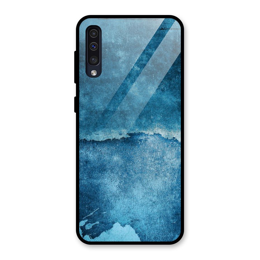 Blue Paint Wall Glass Back Case for Galaxy A30s