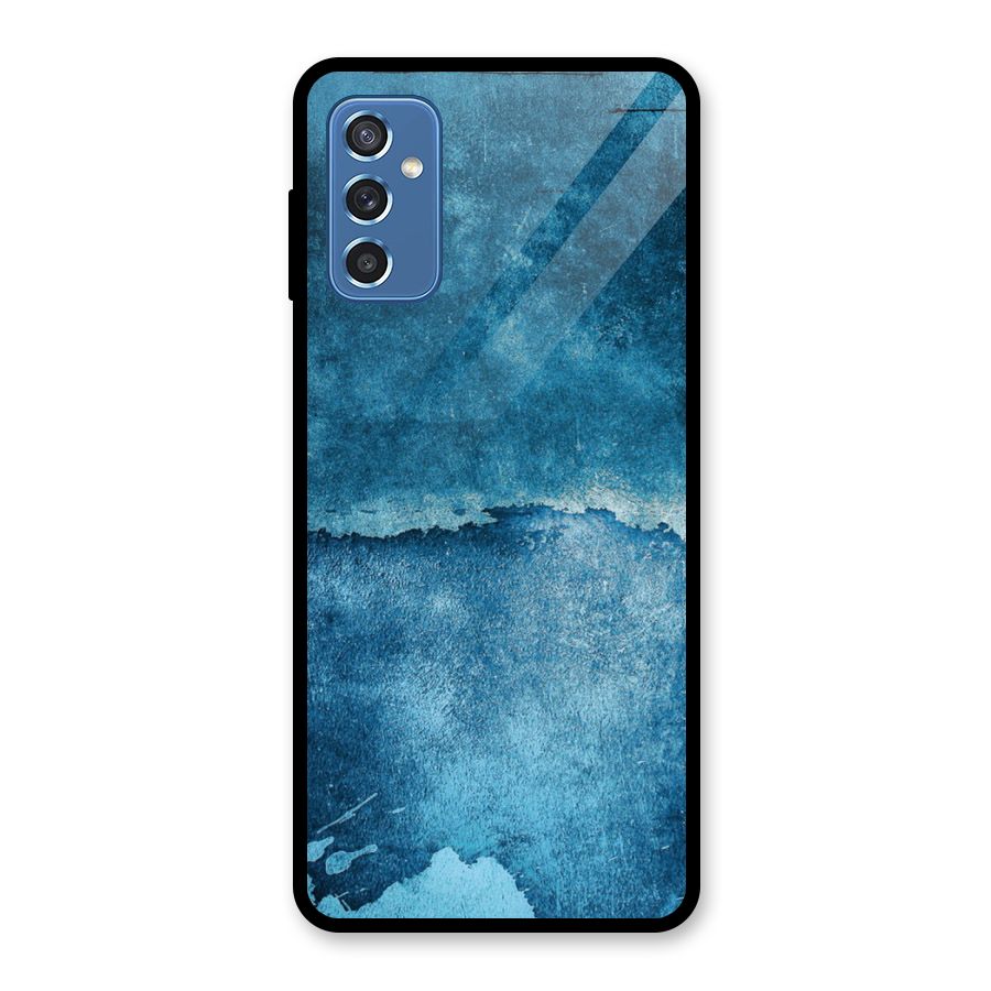 Blue Paint Wall Glass Back Case for Galaxy M52 5G