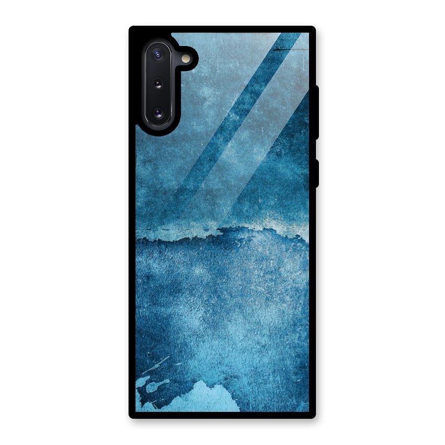 Blue Paint Wall Glass Back Case for Galaxy Note 10