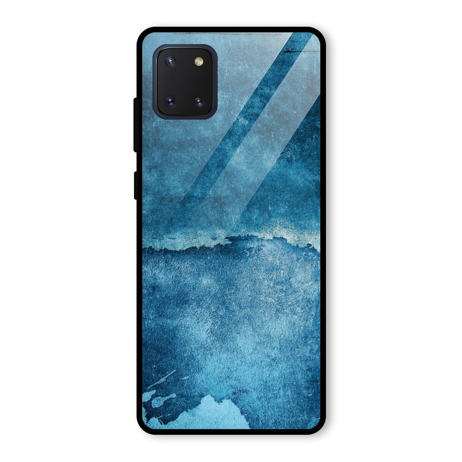 Blue Paint Wall Glass Back Case for Galaxy Note 10 Lite