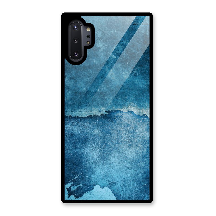 Blue Paint Wall Glass Back Case for Galaxy Note 10 Plus
