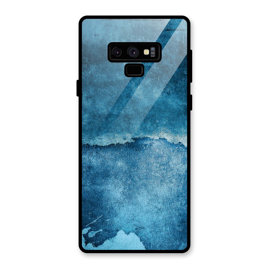Blue Paint Wall Glass Back Case for Galaxy Note 9