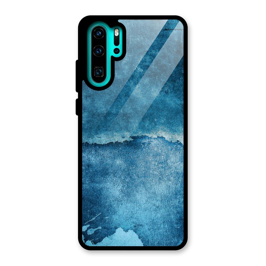 Blue Paint Wall Glass Back Case for Huawei P30 Pro
