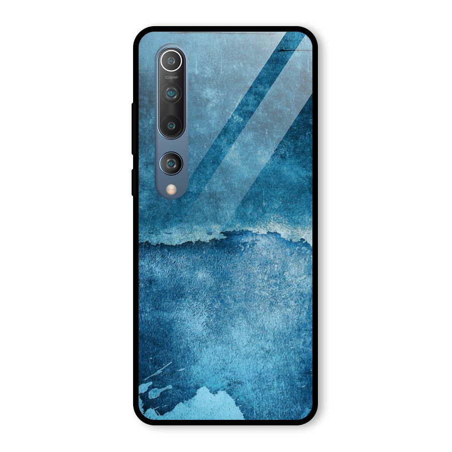 Blue Paint Wall Glass Back Case for Mi 10