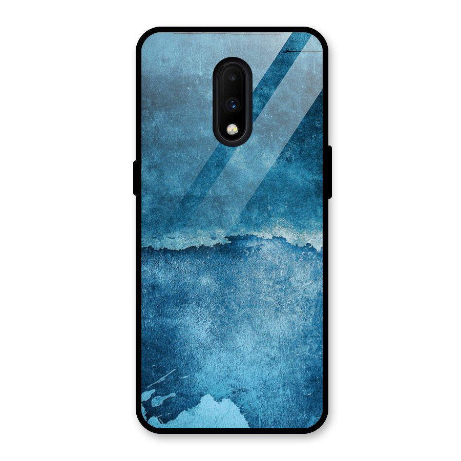 Blue Paint Wall Glass Back Case for OnePlus 7