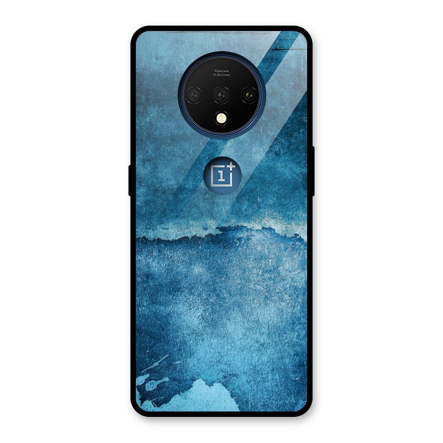 Blue Paint Wall Glass Back Case for OnePlus 7T