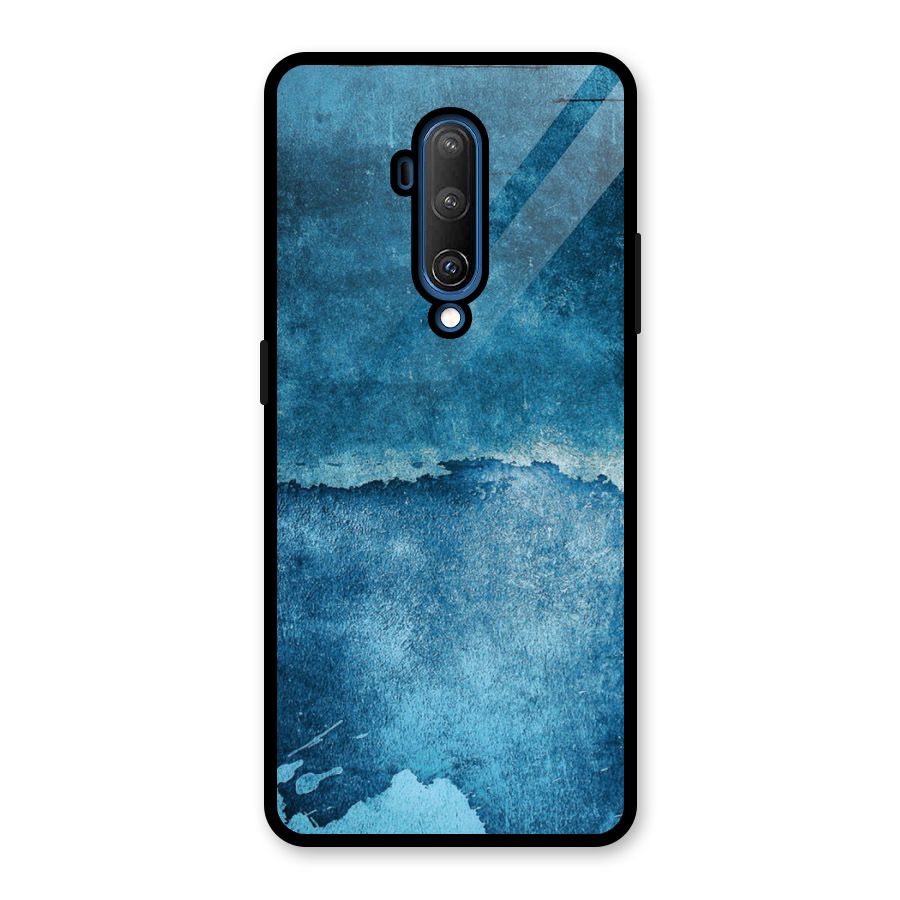Blue Paint Wall Glass Back Case for OnePlus 7T Pro