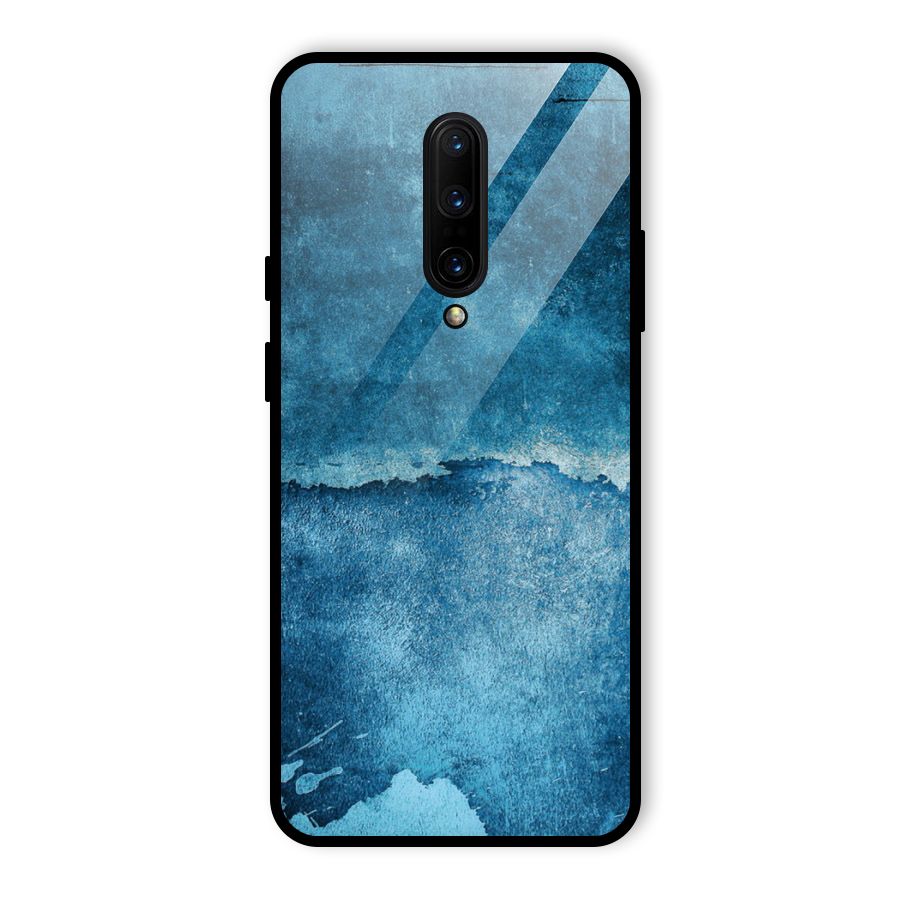 Blue Paint Wall Glass Back Case for OnePlus 7 Pro