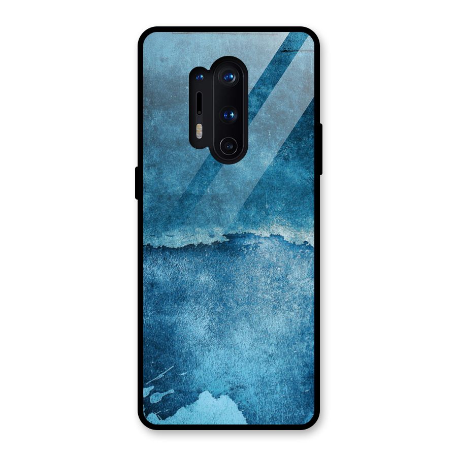 Blue Paint Wall Glass Back Case for OnePlus 8 Pro