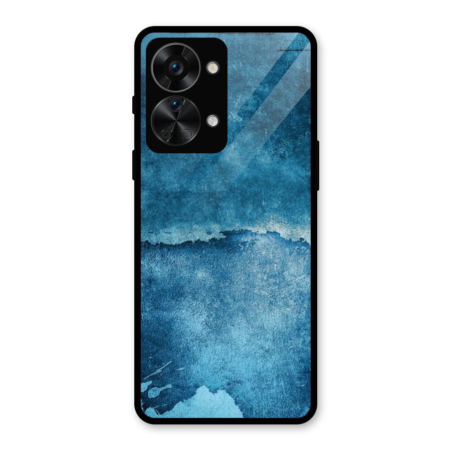 Blue Paint Wall Glass Back Case for OnePlus Nord 2T