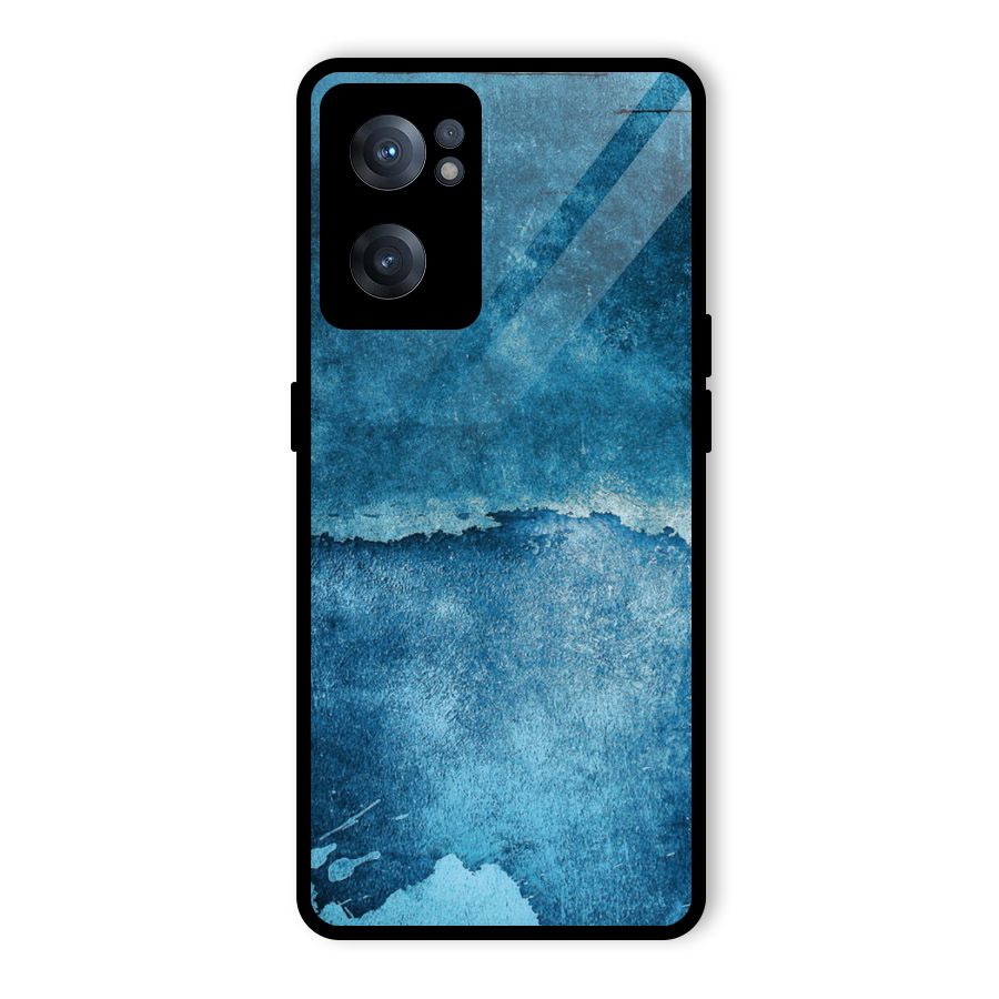Blue Paint Wall Glass Back Case for OnePlus Nord CE 2 5G