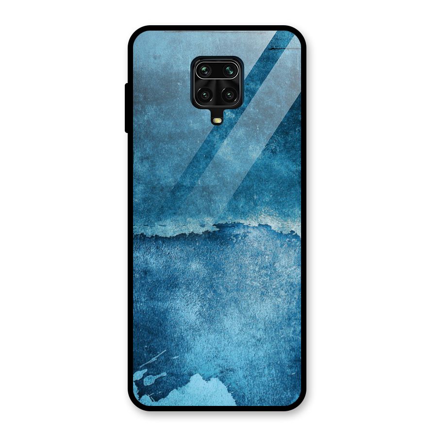 Blue Paint Wall Glass Back Case for Poco M2 Pro