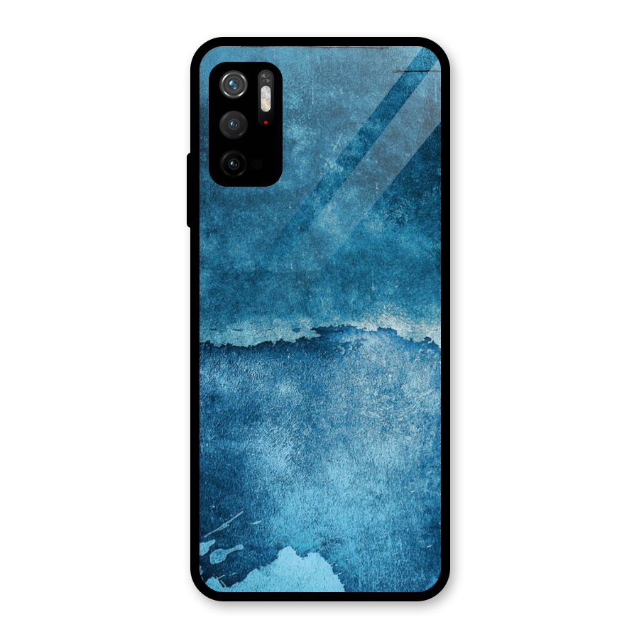 Blue Paint Wall Glass Back Case for Poco M3 Pro 5G
