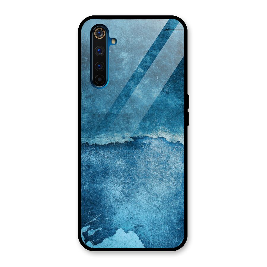 Blue Paint Wall Glass Back Case for Realme 6 Pro