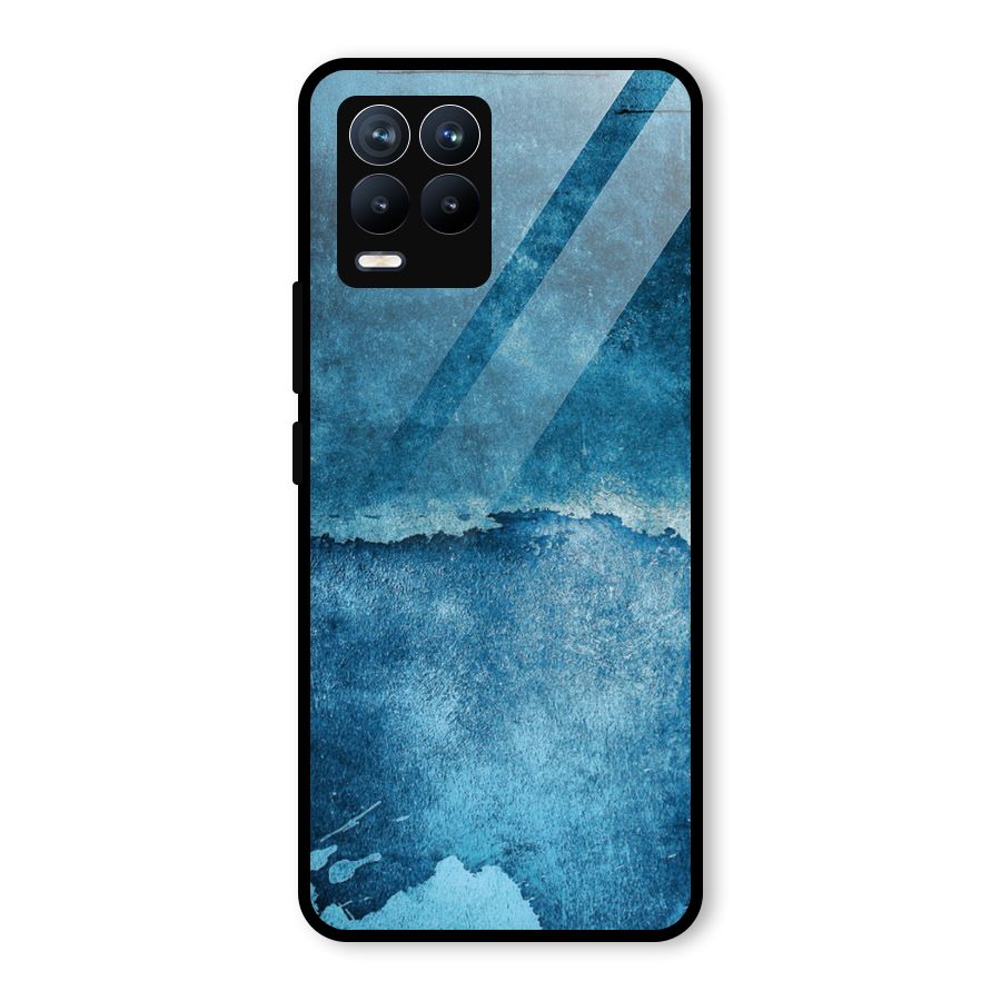 Blue Paint Wall Glass Back Case for Realme 8 Pro