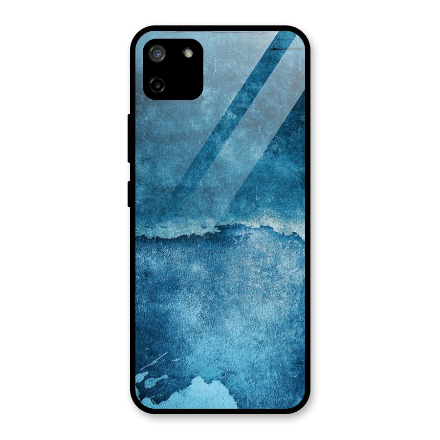 Blue Paint Wall Glass Back Case for Realme C11