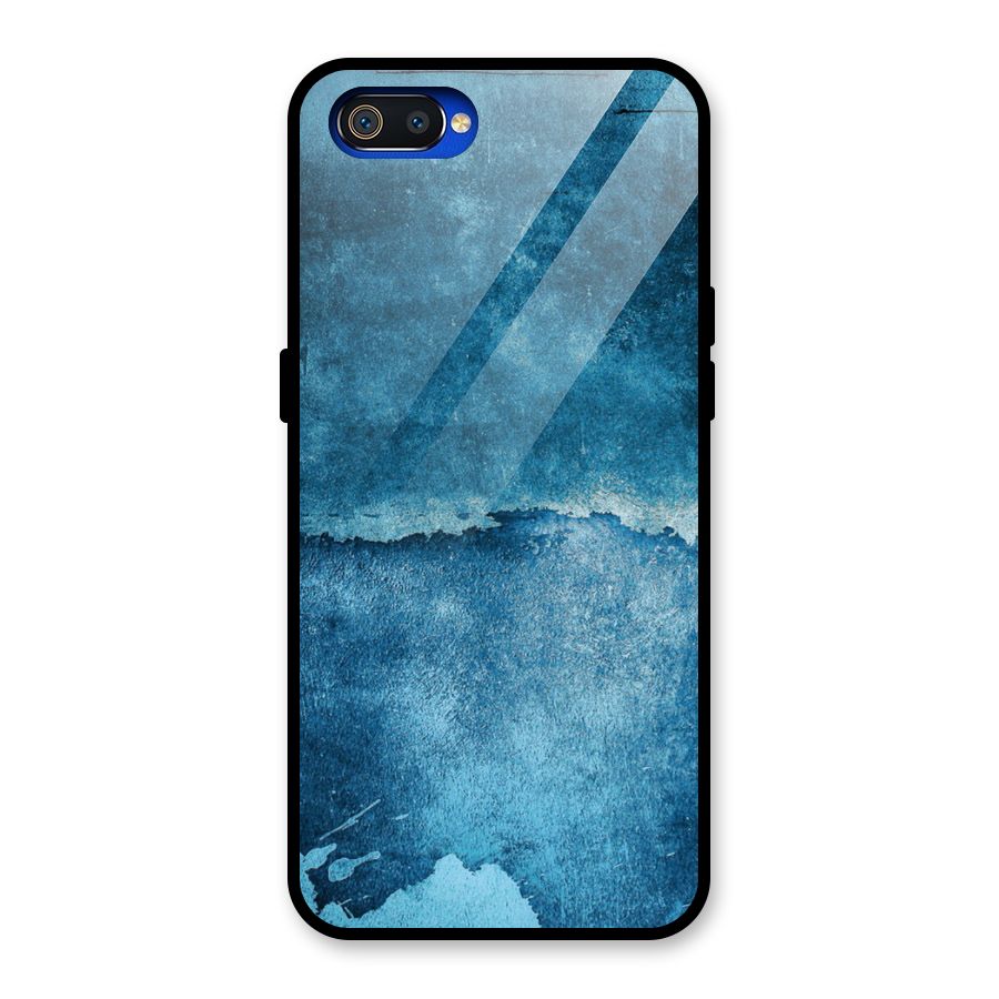 Blue Paint Wall Glass Back Case for Realme C2