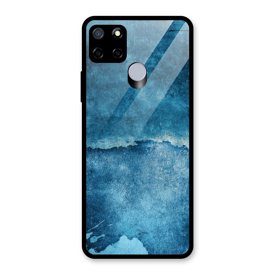 Blue Paint Wall Glass Back Case for Realme Narzo 20