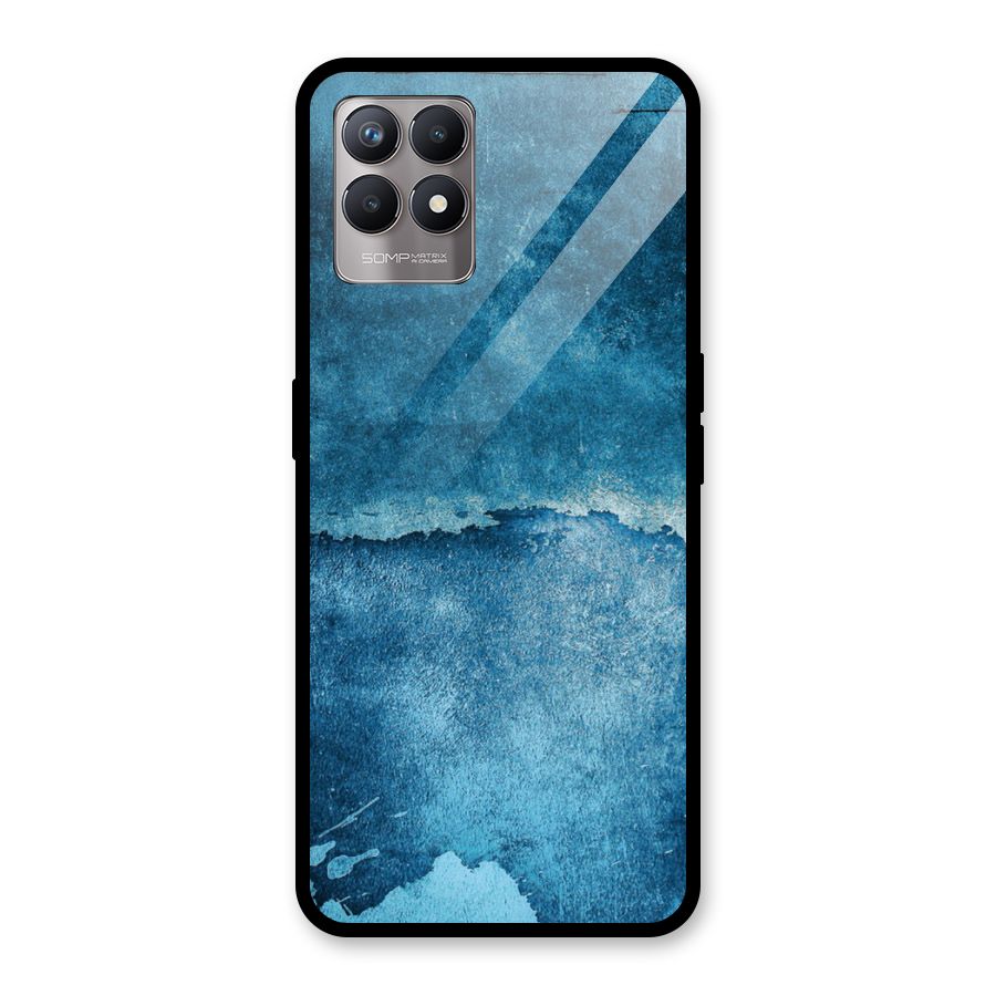 Blue Paint Wall Glass Back Case for Realme Narzo 50