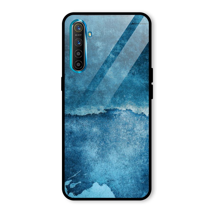Blue Paint Wall Glass Back Case for Realme X2