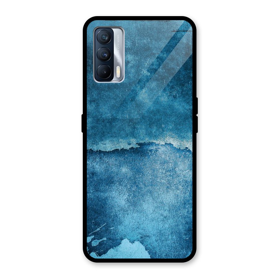 Blue Paint Wall Glass Back Case for Realme X7
