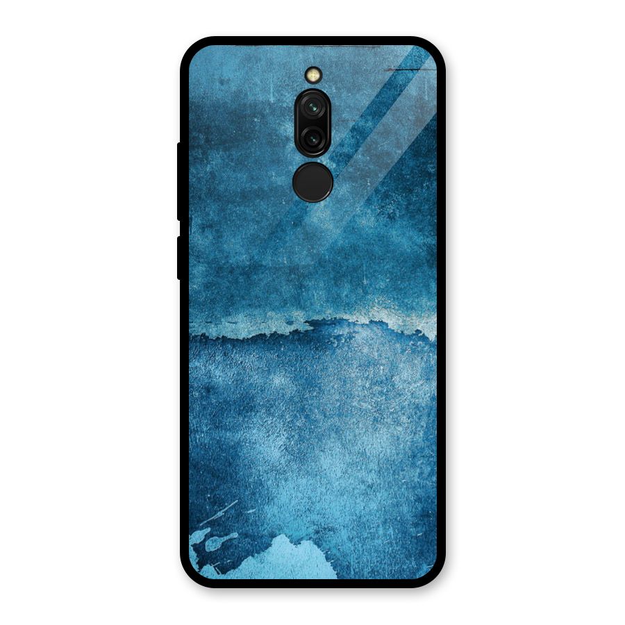 Blue Paint Wall Glass Back Case for Redmi 8
