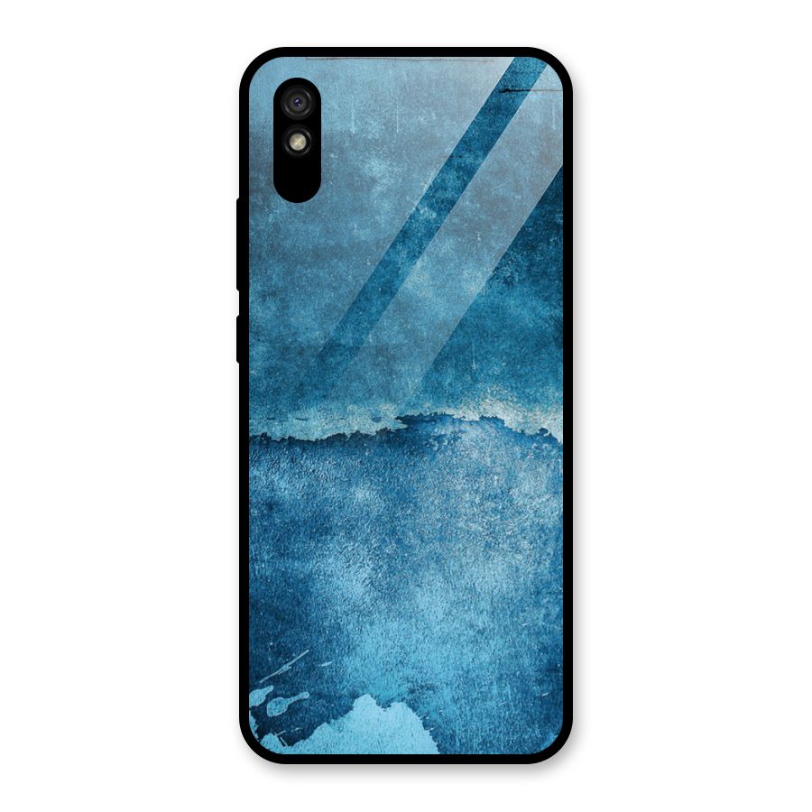 Blue Paint Wall Glass Back Case for Redmi 9A