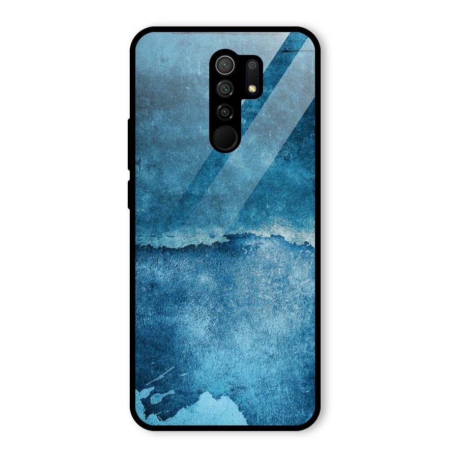 Blue Paint Wall Glass Back Case for Redmi 9 Prime