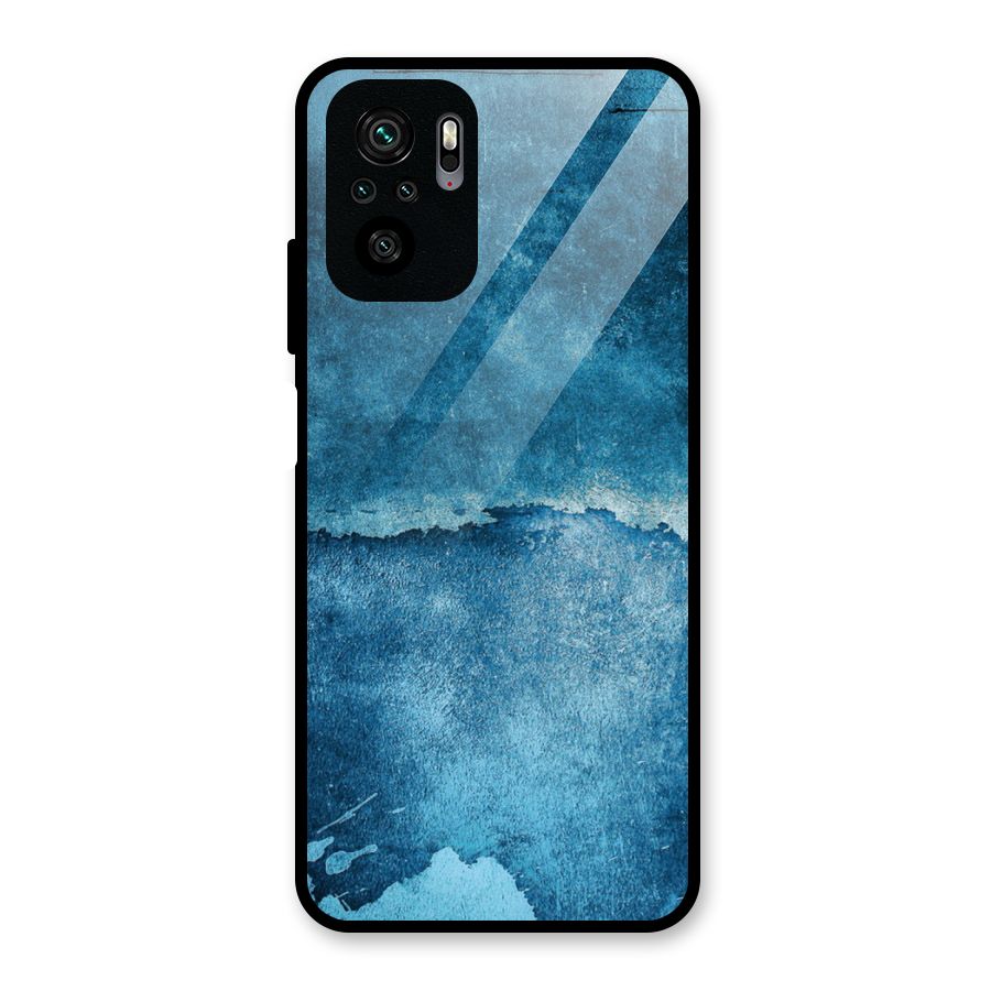 Blue Paint Wall Glass Back Case for Redmi Note 10S