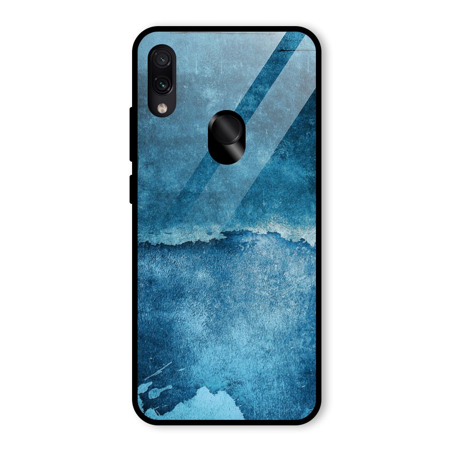 Blue Paint Wall Glass Back Case for Redmi Note 7 Pro