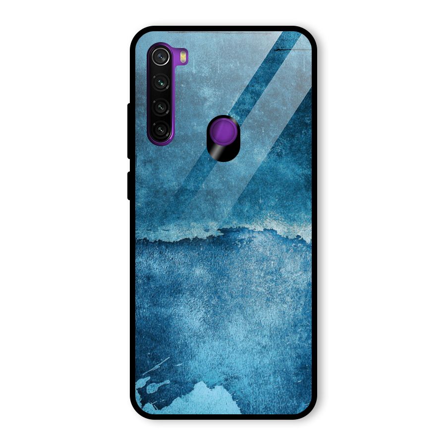Blue Paint Wall Glass Back Case for Redmi Note 8